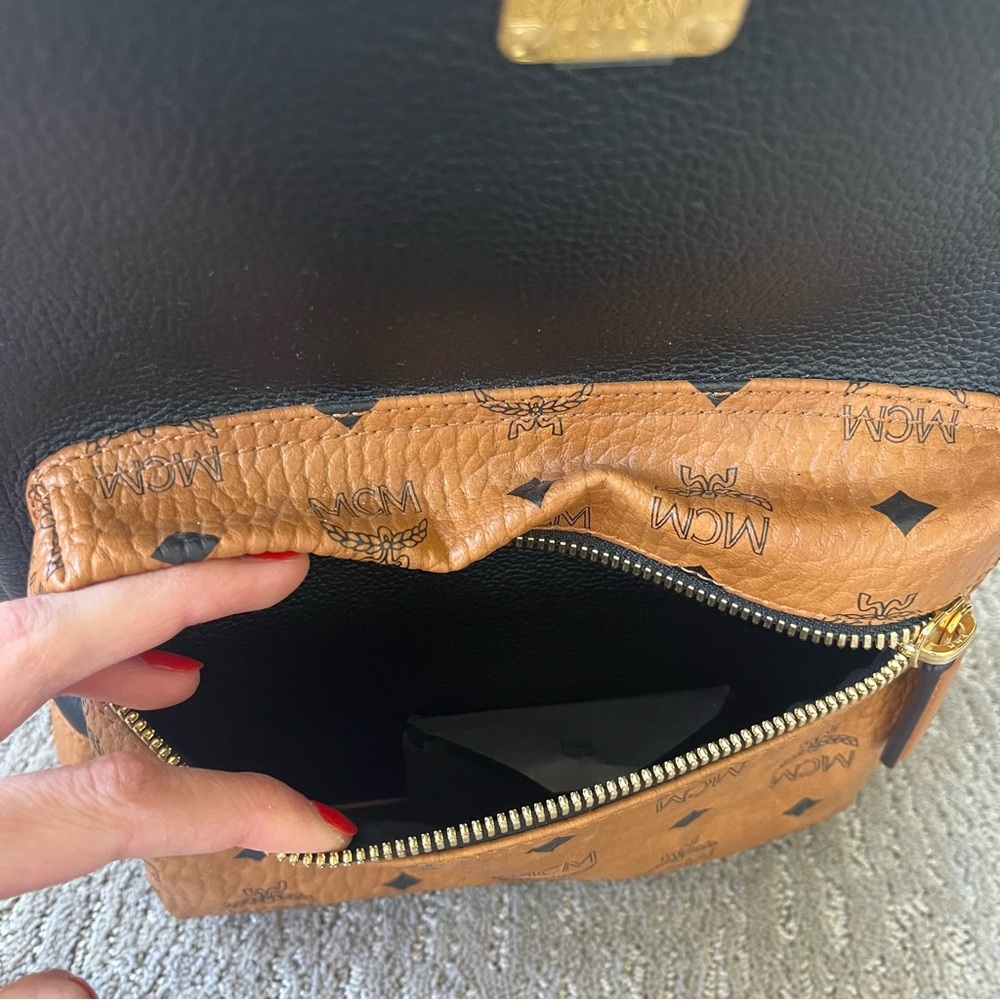 MCM Black and Tan Backpack - Picture 7 of 12